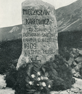 Mieczysław Karłowicz-pomnik