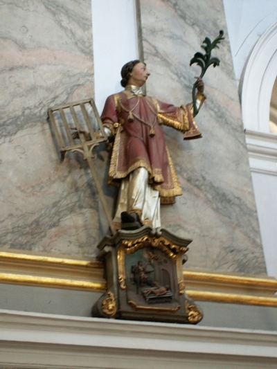 Św. Wawrzyniec z Bazyliki Nawiedzenia Najświętszej Maryi Panny w Bardzie Śląskim